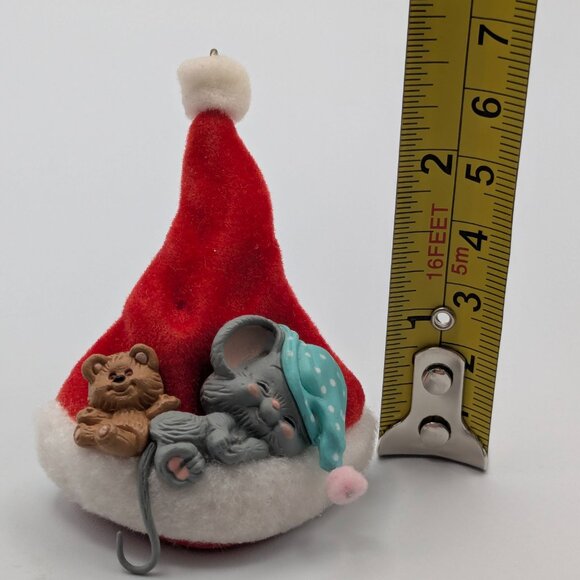 Hallmark Keepsake Night Before Christmas 1987, Vintage Santa Hat Ornament - Picture 10 of 11